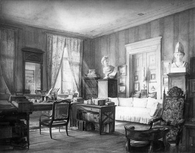 Le bureau de Wilhelm Grimm au numéro 7 de la Linkstraße à Berlin - Moritz Hoffmann